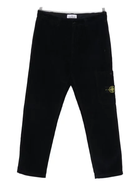 Manšestrové kalhoty Stone Island s kamínky modré