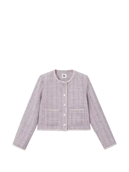 Geacă B+ab din tweed violet