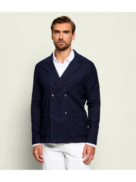 BOSS BLACK De lână sacou | Relaxed fit negru