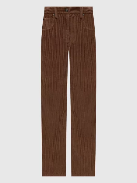 Вельветовые брюки Brunello Cucinelli коричневые