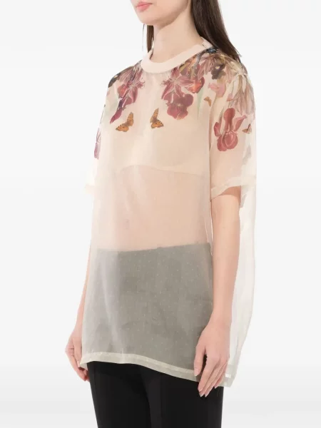 Tricou Givenchy cu model floral cu imagine