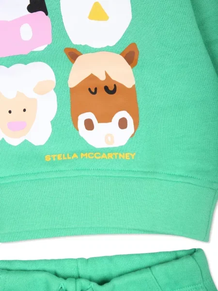 Dětska tepláková souprava Stella Mccartney zelená