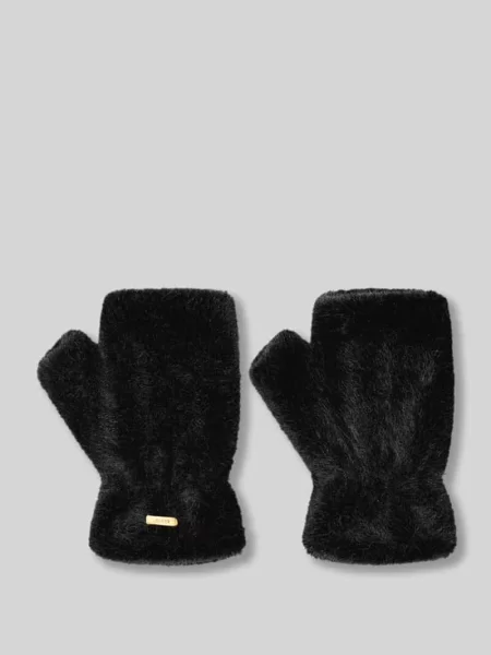 Rękawiczki w stylu mitenek z otwartą koronką model Britamu Fingerless' Barts czarne