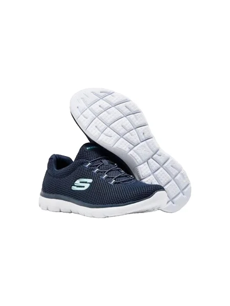Sneakerși Skechers albastru