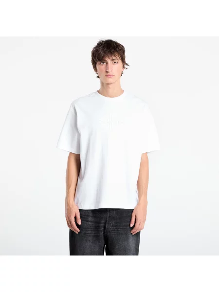 Μπλούζα Calvin Klein από ζέρσεϋ λευκό