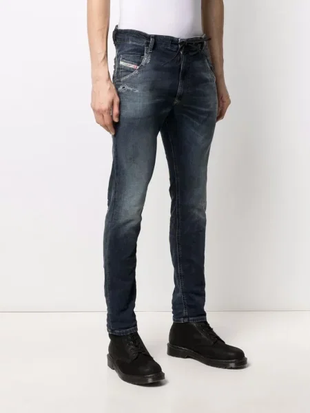 Тесни заужени дънки Diesel Krooley синьо