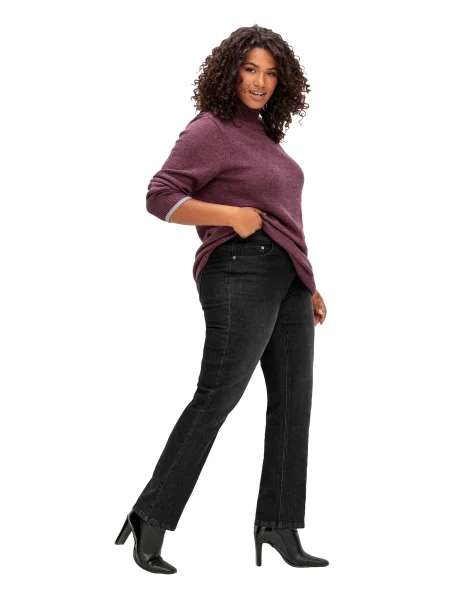 SHEEGO Jeans denim negru