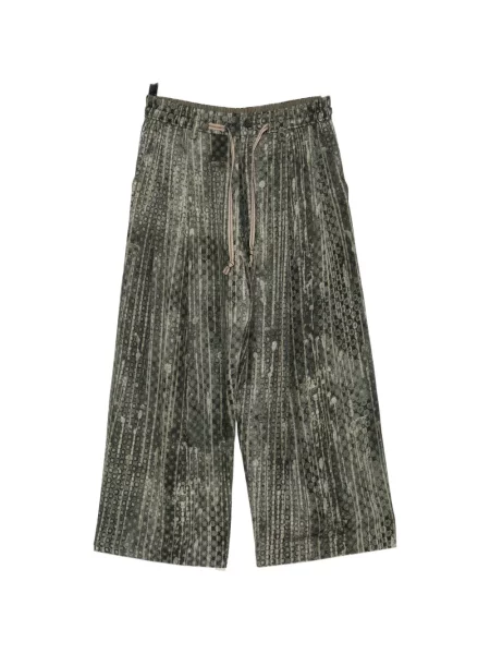 Pantaloni Ziggy Chen cu cordon verde