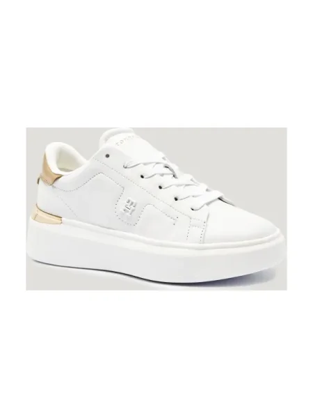 Pantofi Tommy Hilfiger din piele alb
