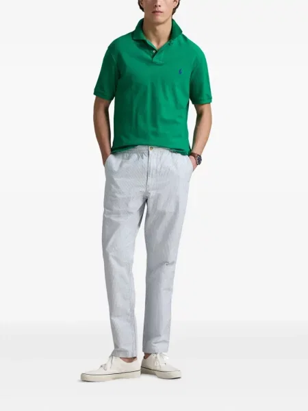 Slip de baie Polo Ralph Lauren alergare cu cordon cu imagine alb