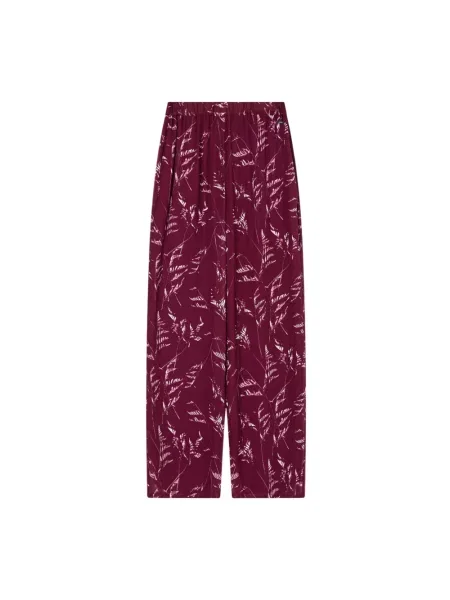 Spodnie Armani Exchange z wysoką talią z nadrukiem czerwone