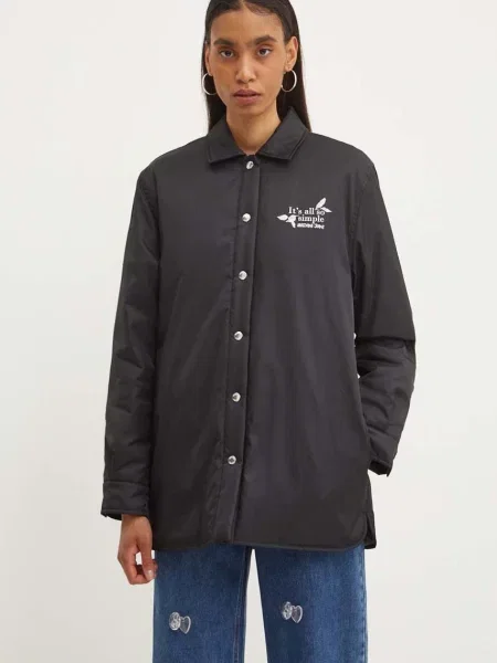 Moschino Jeans geaca femei de tranzitie negru