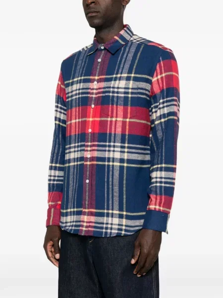 Kockás flanel ing Portuguese Flannel kék