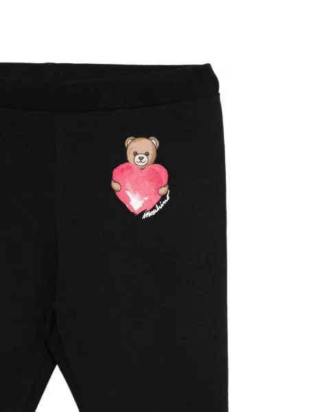 Legginsy dziecięce Moschino czarne