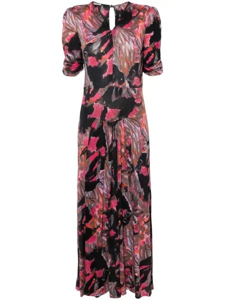 Oblekové maxi maxi šaty Missoni Pre-owned s potiskem černé