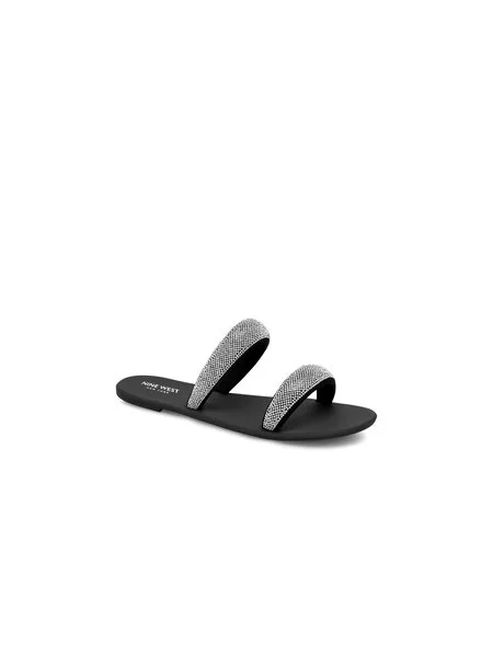 Pantofle Nine West stříbrné