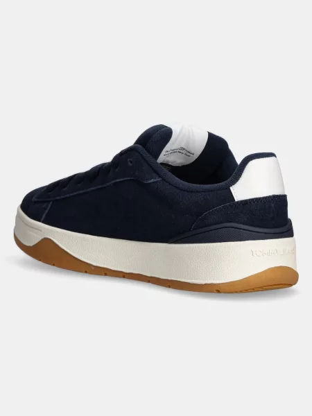 Tommy Jeans velúr sportcipő SKATER SNEAKER sötétkék