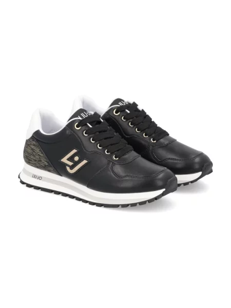 Sneakersy Liu Jo skórzane czarne