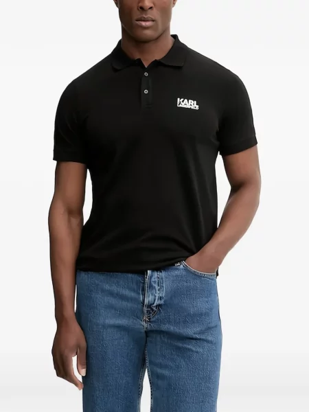 Polo Karl Lagerfeld με αυτόγραφο μαύρο