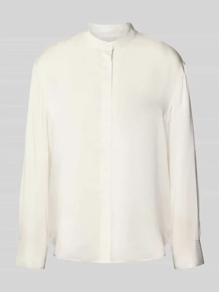 Bluzka o kroju relaxed fit ze stójką Calvin Klein Womenswear biała