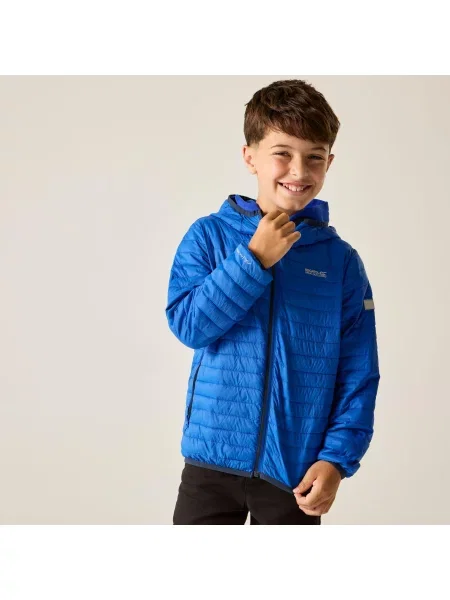 Kurtka pikowana Hillpack dla dzieci Junior niebieska