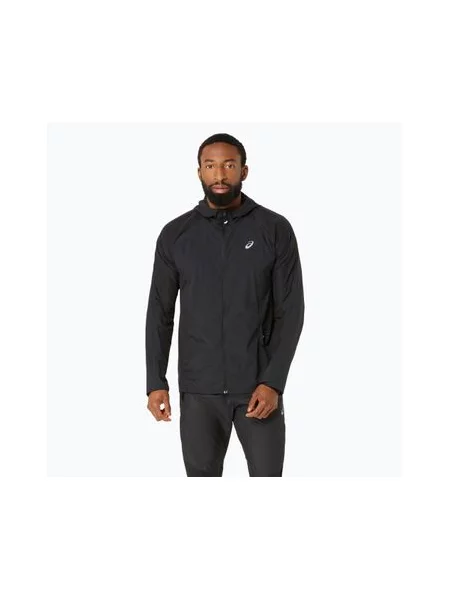 Бігова куртка ASICS Road Packable performance black чорна