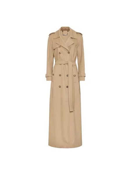 Długi trencz Philipp Plein beżowy