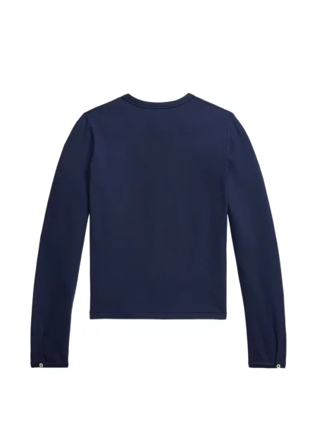 Matlasat sneakerși Polo Ralph Lauren cu autograf de catifea cord albastru