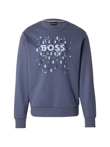 Hanorac Boss cu imagine albastru