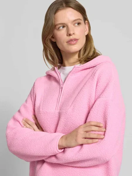 Bluza z polaru typu teddy model COZY' Noisy May różowy