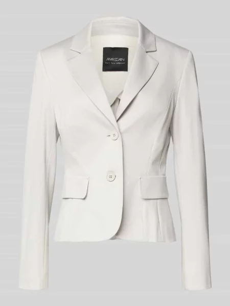 Marynarka w kratę o kroju slim fit z z patką Marc Cain