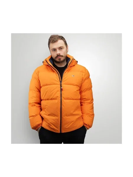 Geacă Tommy Hilfiger portocaliu