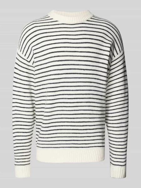Sweter z dzianiny ze wzorem w model ‘SOHO OLLIE’ Jack & Jones biały