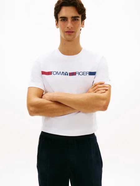 Tommy Hilfiger Marškinėliai Brand Love balta