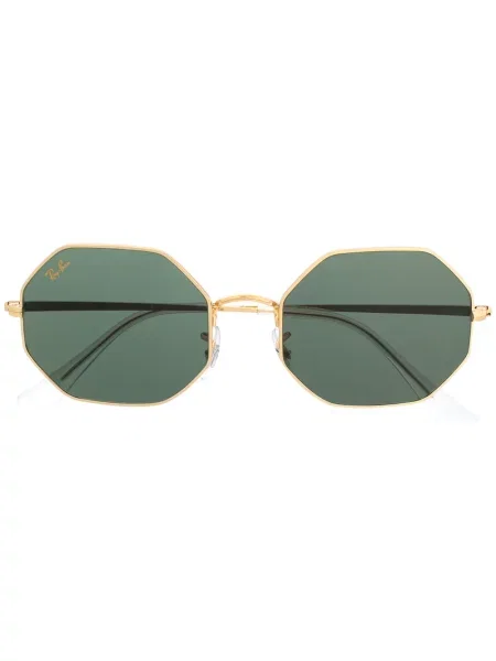 Ochelari de soare Ray-ban cu imprimeu geometric auriu