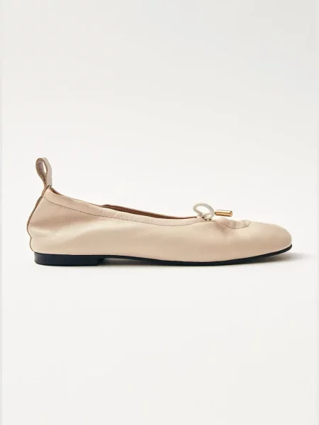 Alohas balerini de piele Rosalind bej