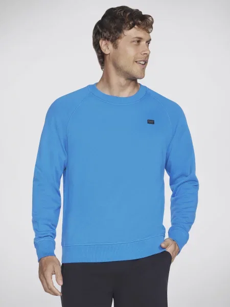 Світшот Skechers Classic Crew бавовна/поліестер синій