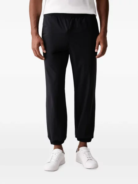 Pantaloni Lacoste alergare cu autograf gri