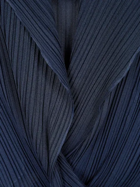 Bluză Giorgio Armani plisată albastru