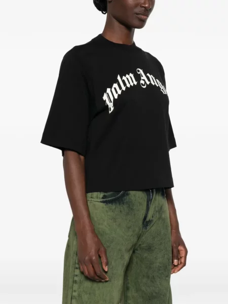 Tricou Palm Angels cu imagine negru