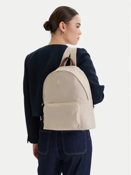 Tommy Hilfiger Раница Popette Dome Backpack Кремав кафяво