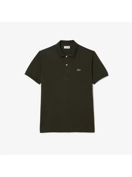 Lacoste Koszulka Polo Oryginał Petit Piqué zielona