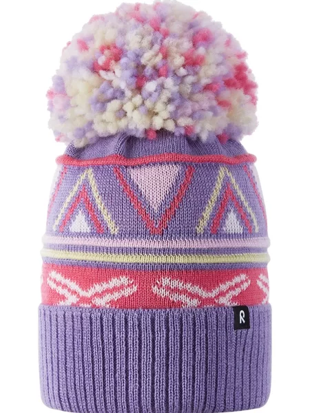Detská zimná čiapka Reima Kirjoen blooming lilac fialová