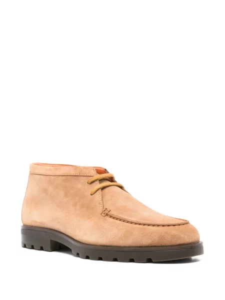 Pantofi derby Santoni din piele de căprioară