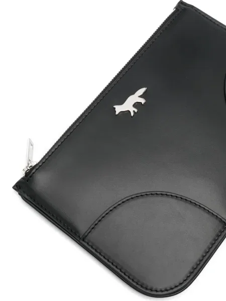 Geantă Maison Kitsune din piele negru