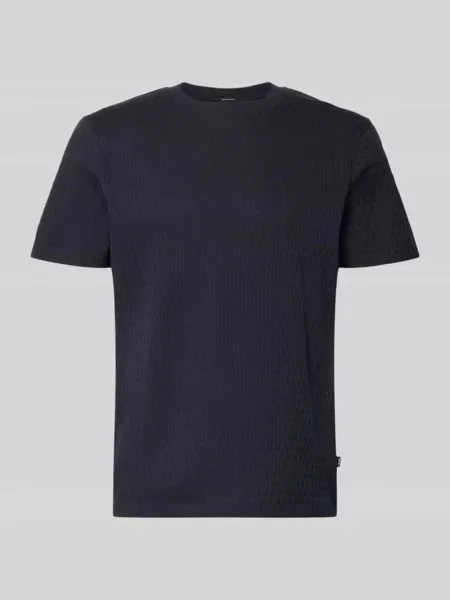 T-shirt z fakturowanym wzorem model Raulos' Joop! Collection niebieska