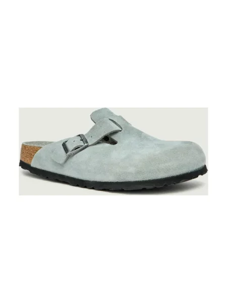 Pantofi Birkenstock din piele fără armătură verde