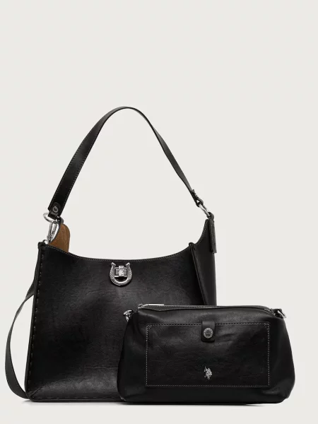 U.S. Polo Assn. torebka z imitacji skóry MIDDLETON czarna