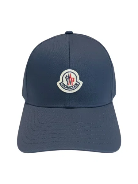 Czapka z daszkiem Moncler niebieska