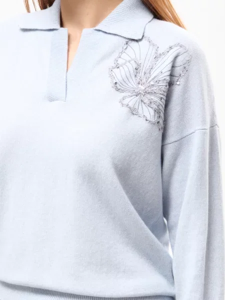 Светр Panicale Cashmere блакитний